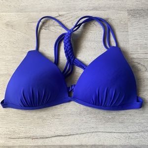 Triangle strappy back bikini top by Dynamite